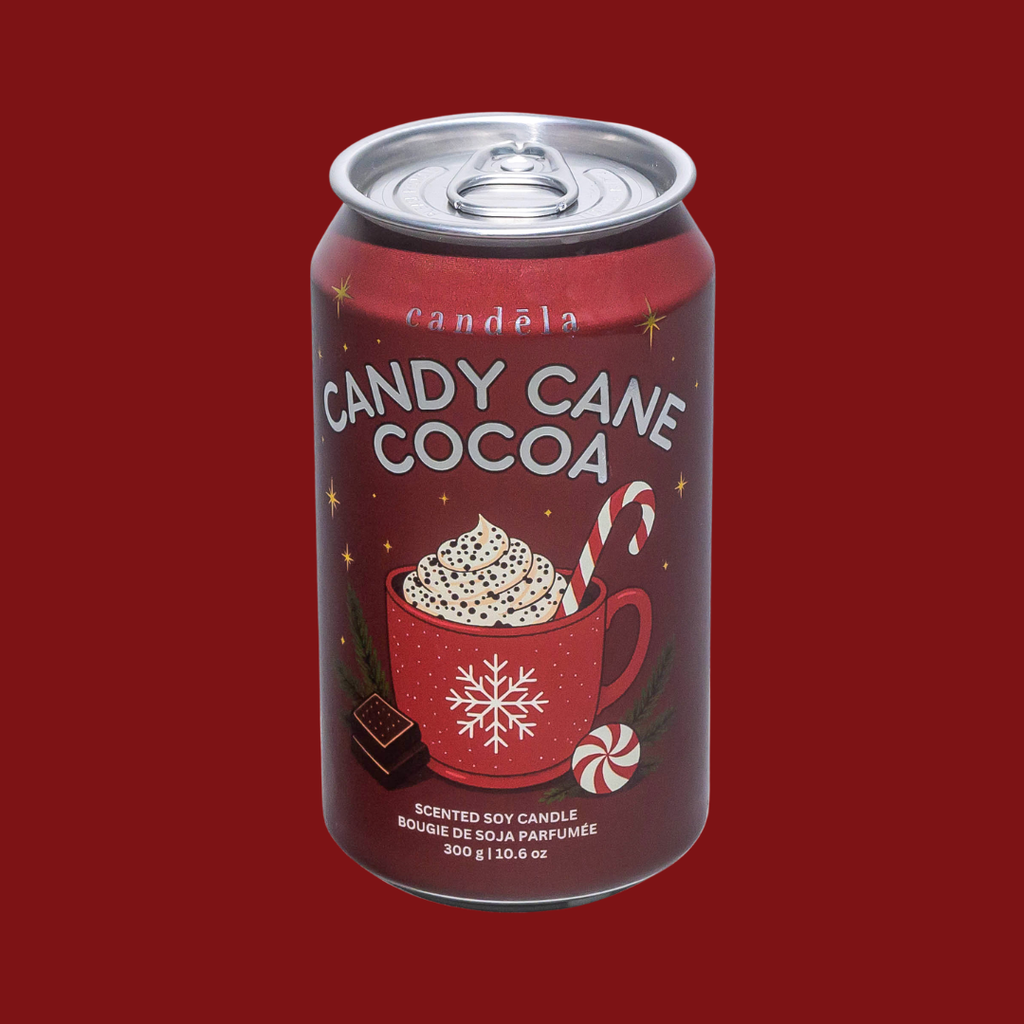Candy Cane Cocoa Candle