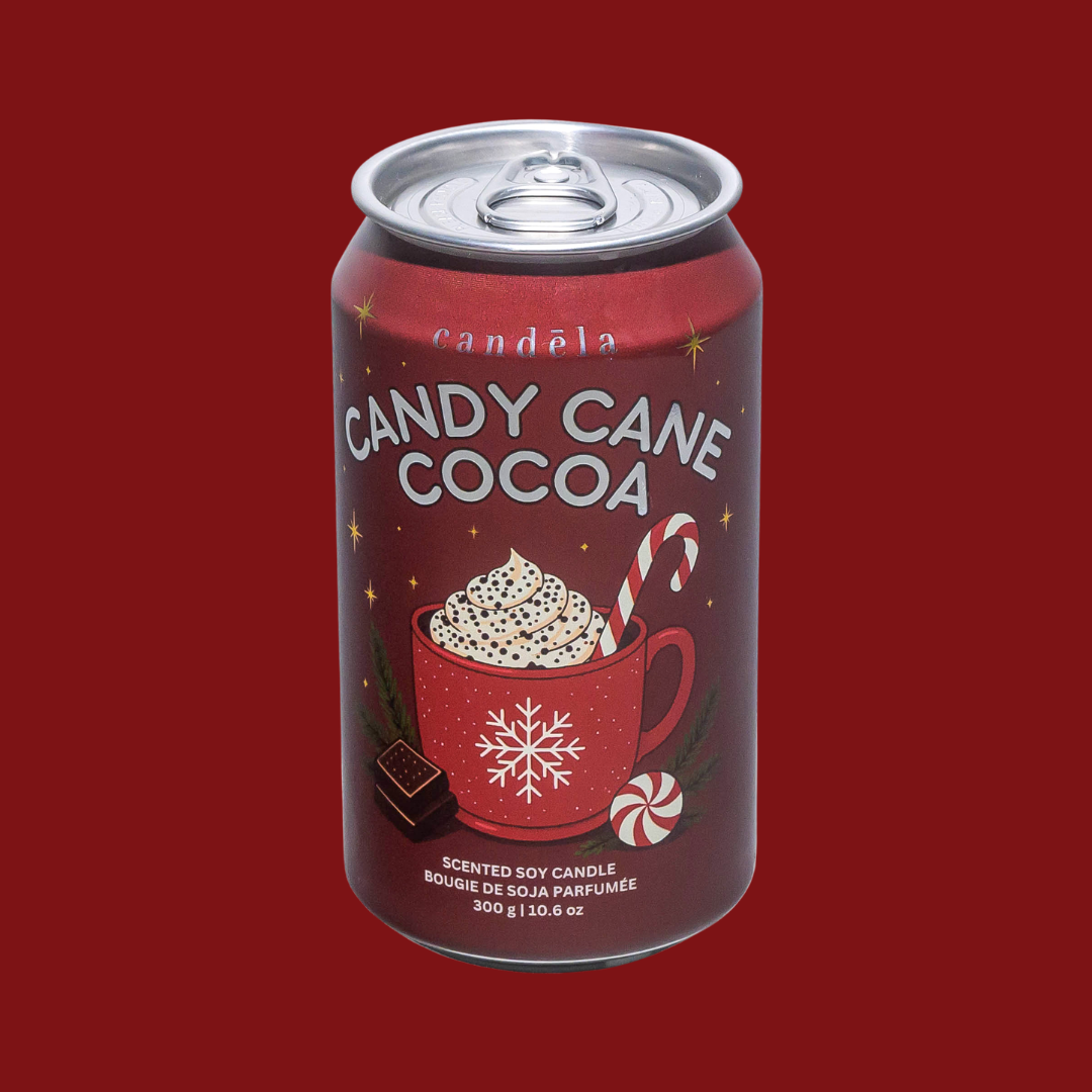Candy Cane Cocoa Candle