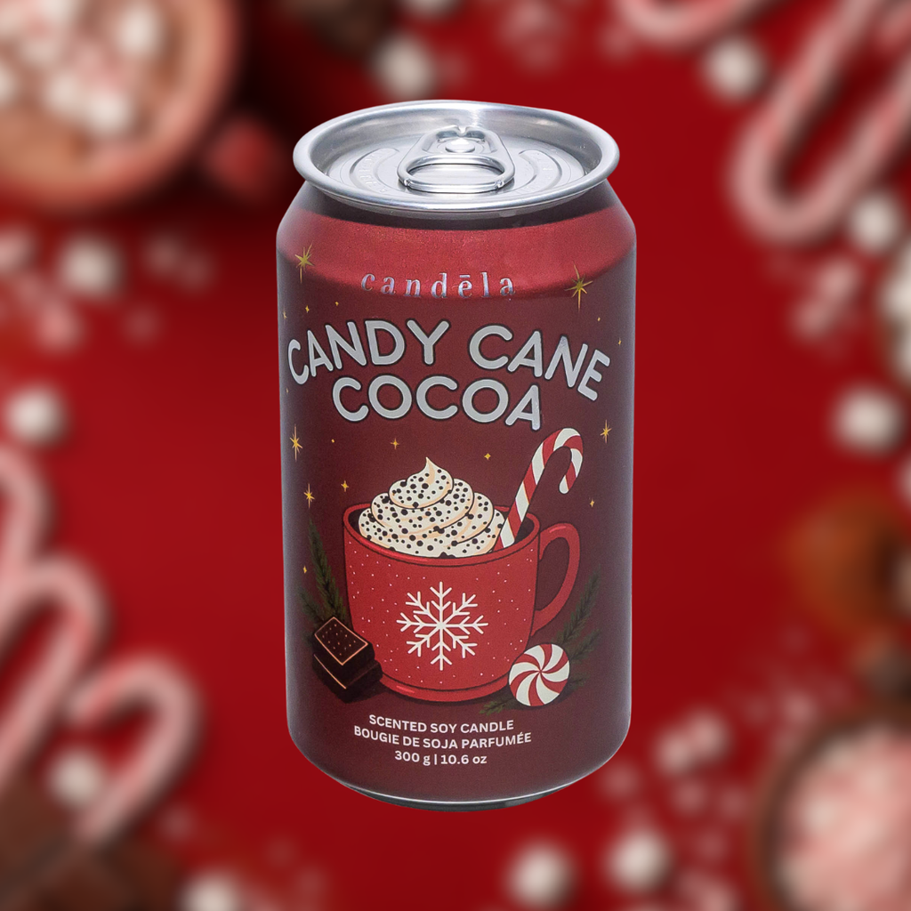 Candy Cane Cocoa Candle