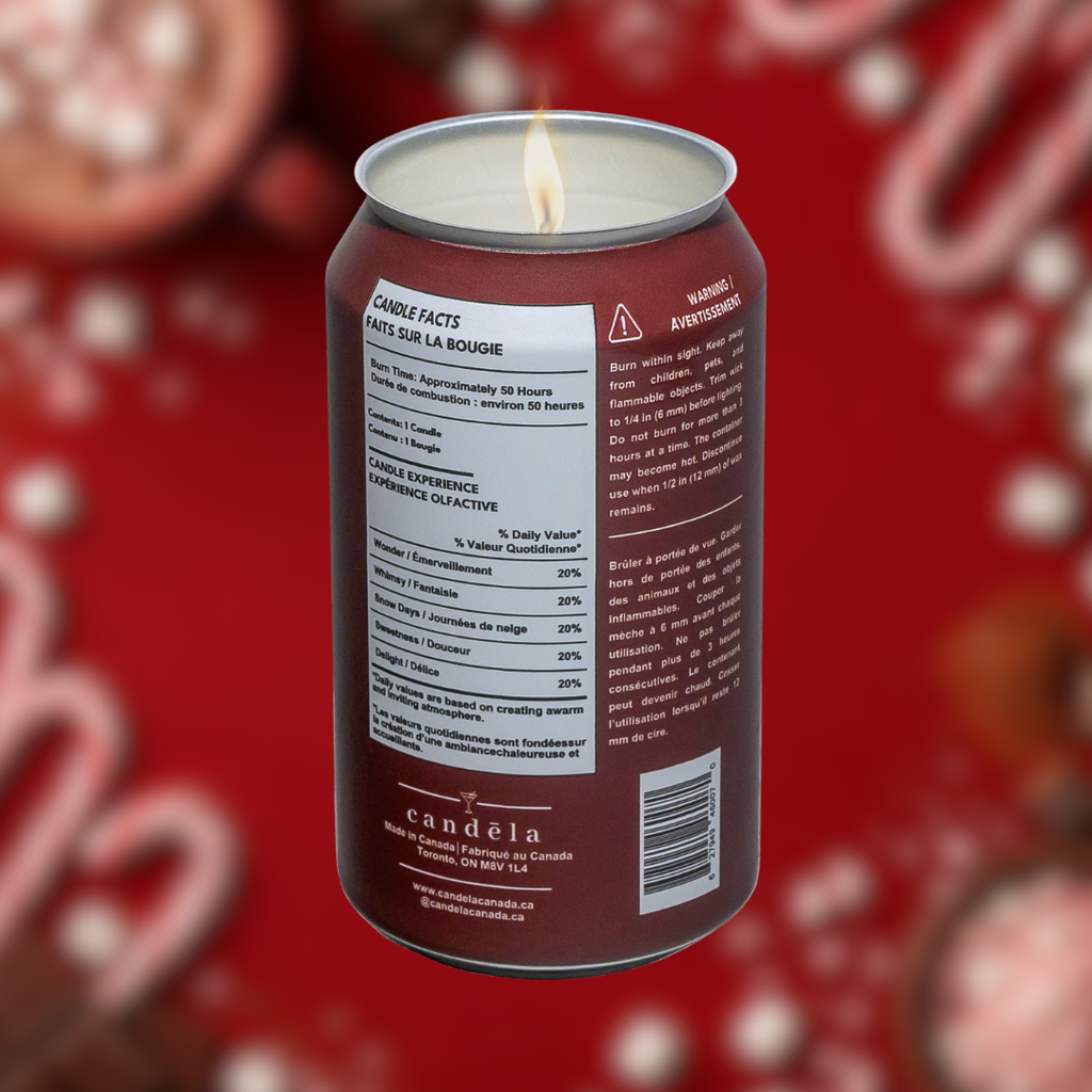 Candy Cane Cocoa Candle