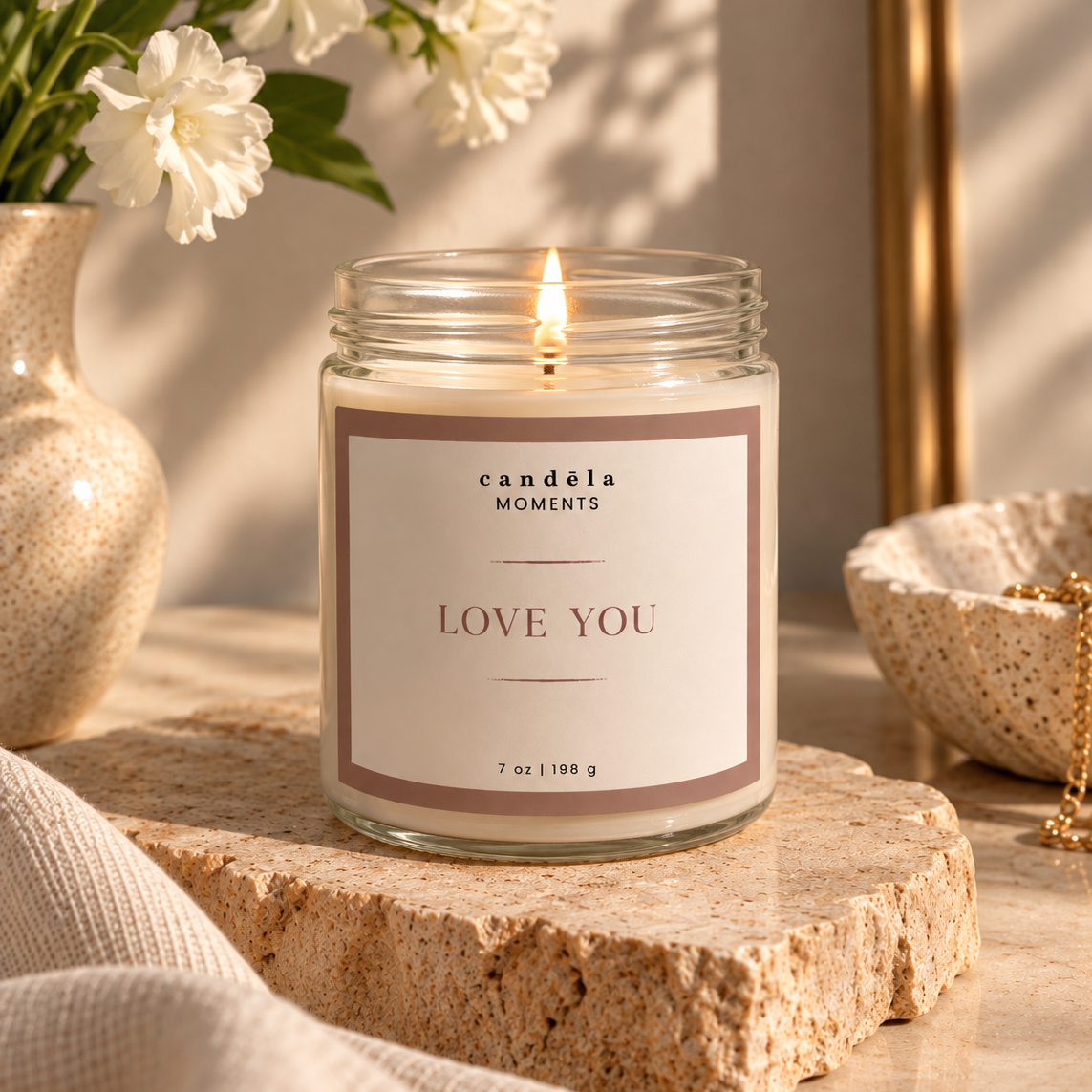 Love You Candle
